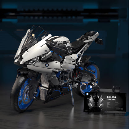 tuomu t3007 sr1000 building blocks model toy motorcycle kickstand design