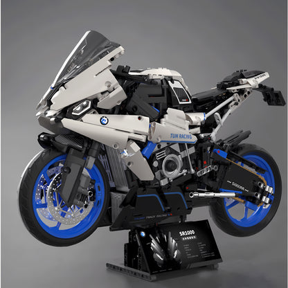 side view of tuomu t3007 sr1000 building blocks set model motorcycle