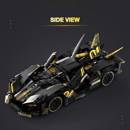 side view of tuomu t1006 apollo leixing evo model car building blocks toy 