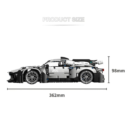 product size of tuomu t3014 amg one technic car building blocks set model car