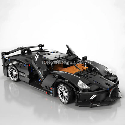 tuomu t4003 bugatti v12 sports car building blocks set model car classic scissor doors