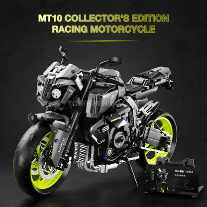 tuomu t5004 yamaha mt10 model motorcycle building blocks toy collectior's edition