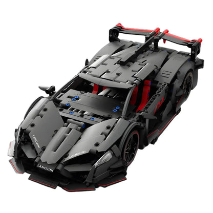 static version of tuomu t7005 lambo gty sports car building blocks set model car