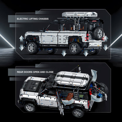 product details of guly weishi 110 building blocks model toy car electric lifting chassis and rear doors open and close