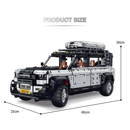 product size of guly weishi 110 building blocks model toy car