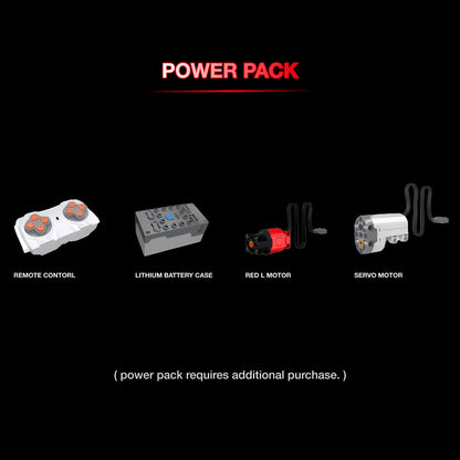 power pack of happy build x-tech yc-23005 gtr building blocks model toy car