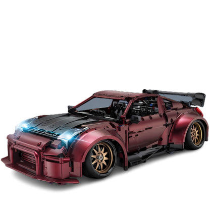 static version of happy build x-tech yc-23005 gtr building blocks model toy car