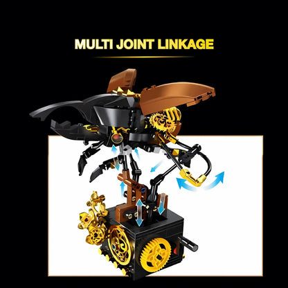 xiaojiaodu beetle machinery building blocks model toy animal multi joint linkage