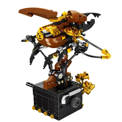 static version of xiaojiaodu beetle machinery building blocks model toy animal