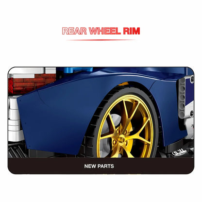 jiestar xiaojiaodu bmw M4 building blocks model toy car  rear wheel rim