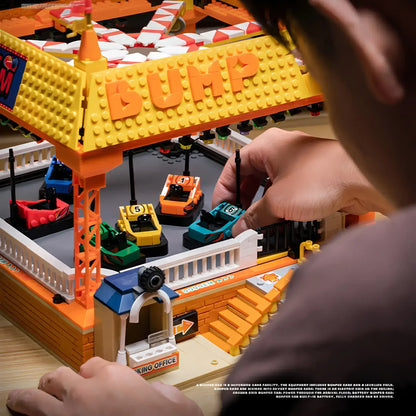 xiaojiaodu jd037 bumper car building blocks model toy focus playing