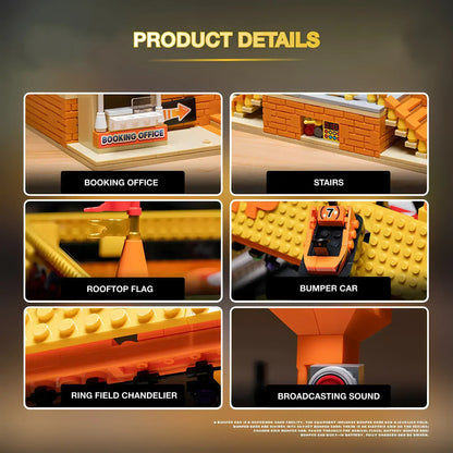 product details of xiaojiaodu jd037 bumper car building blocks model toy gift for kids 