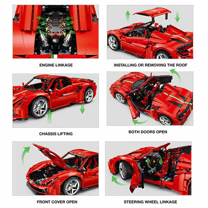 product details of xiaojiaodu falali f8 building blocks model toy car
