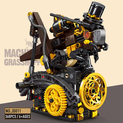 grasshopper machinery building blocks model toy animal from xiaojiaodu jd011