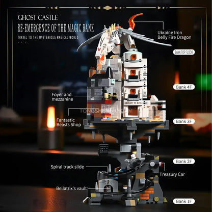 product structure analysis of xiaojiaodu jd026 ghost castle model magic building blocks toy