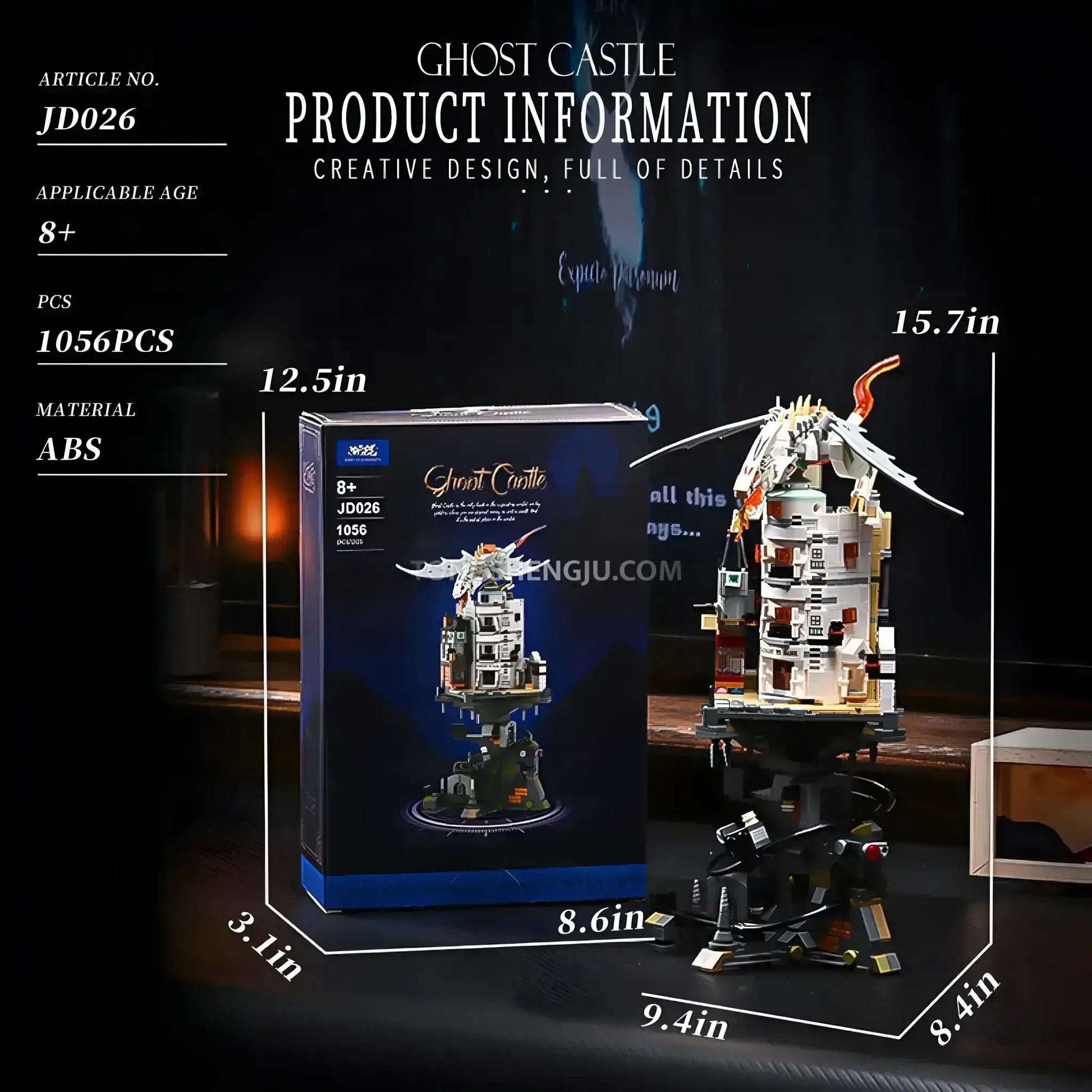 Tongshengju Gringotts Bank (1056PCS) Building Blocks Set For Tongshengju Gringotts Bank (1056PCS) Building Blocks Set For