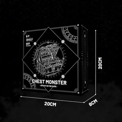 package size of xiaojiaodu jd027 chest monster model car building blocks toy