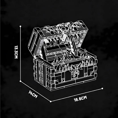 product size of xiaojiaodu jd027 chest monster model car building blocks toy