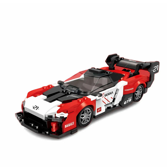 static version of xiaojiaodu jd050 mclaren senna gtr model car building blocks toy