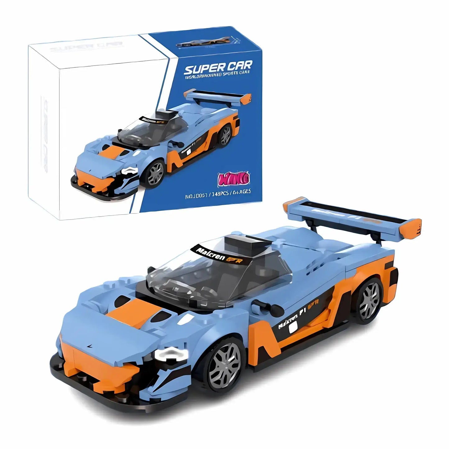 xiaojiaodu jd051 mclaren p1 model car building blocks toy lego speed champions series