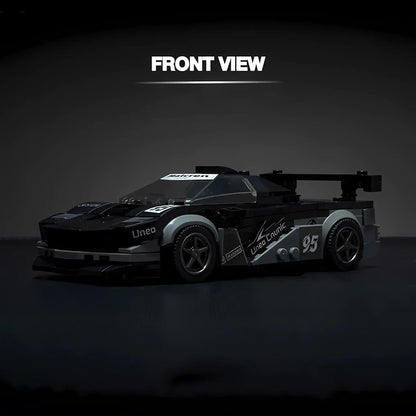 front view of xiaojiaodu jd052 mclaren f1 model car building blocks toy