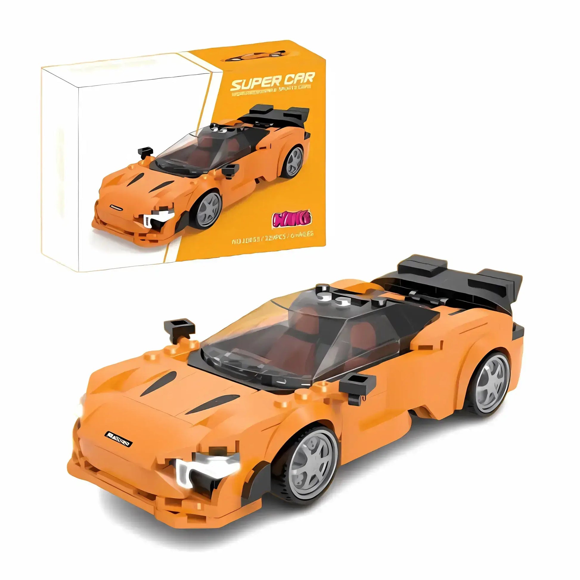 xiaojiaodu jd053 mclaren 750s model car building blocks toy  lego speed champions series