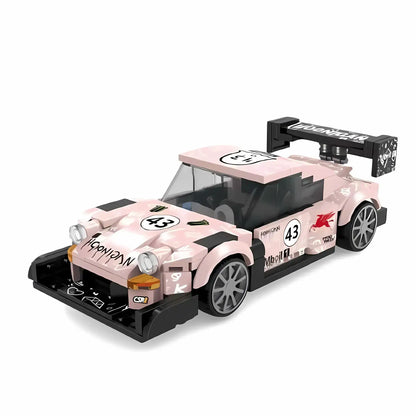 static version of xiaojiaodu jd054 porsche 911 rwb model car building blocks toy
