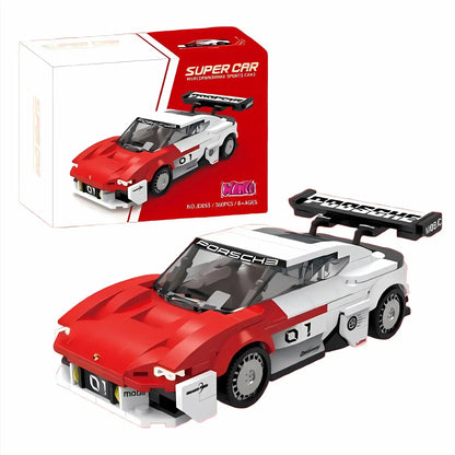 xiaojiaodu jd055 porsche mission r model car building blocks toy lego speed champions series