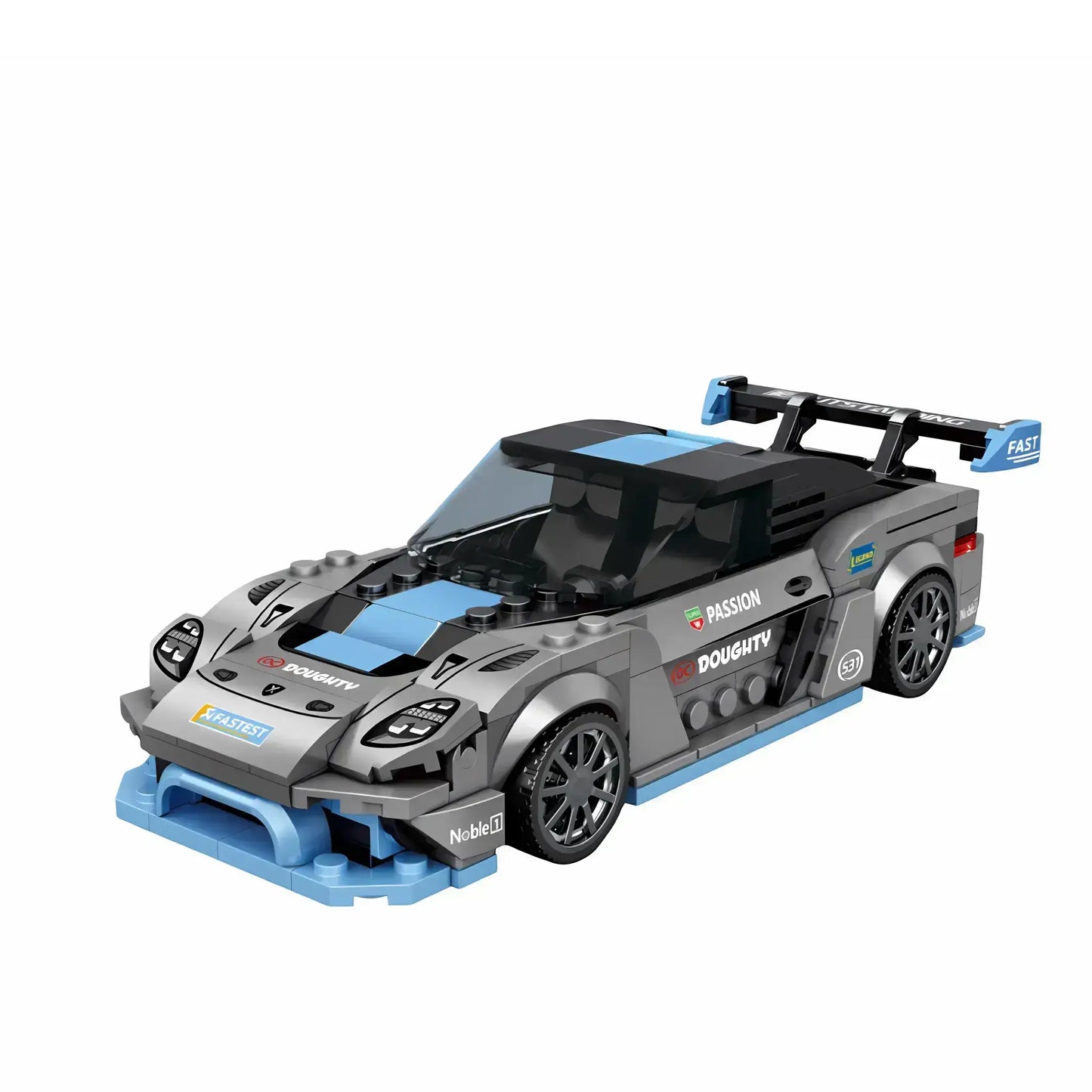 static version of xiaojiaodu jd056 porsche gt4 model car building blocks toy