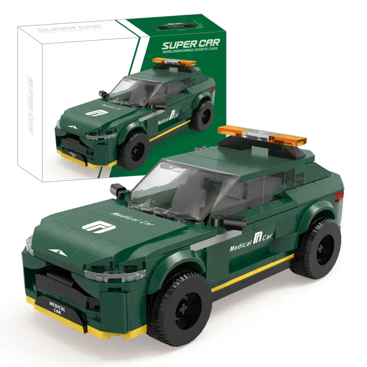 xiaojiaodu jd058 aston martin f1 DBX707 model car building blocks toy lego speed champions series