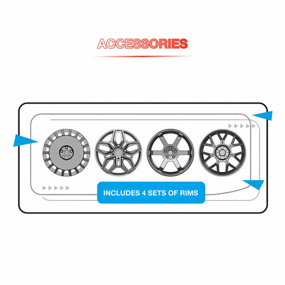 accessories of xiaojiaodu jd060 lemans falali model speed car building blocks toy 
