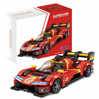 xiaojiaodu jd060 lemans falali model speed car building blocks toy compatible with LEGO
