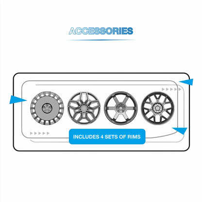 accessories of xiaojiaodu jd062 lemans cadillac model speed car building blocks toy 