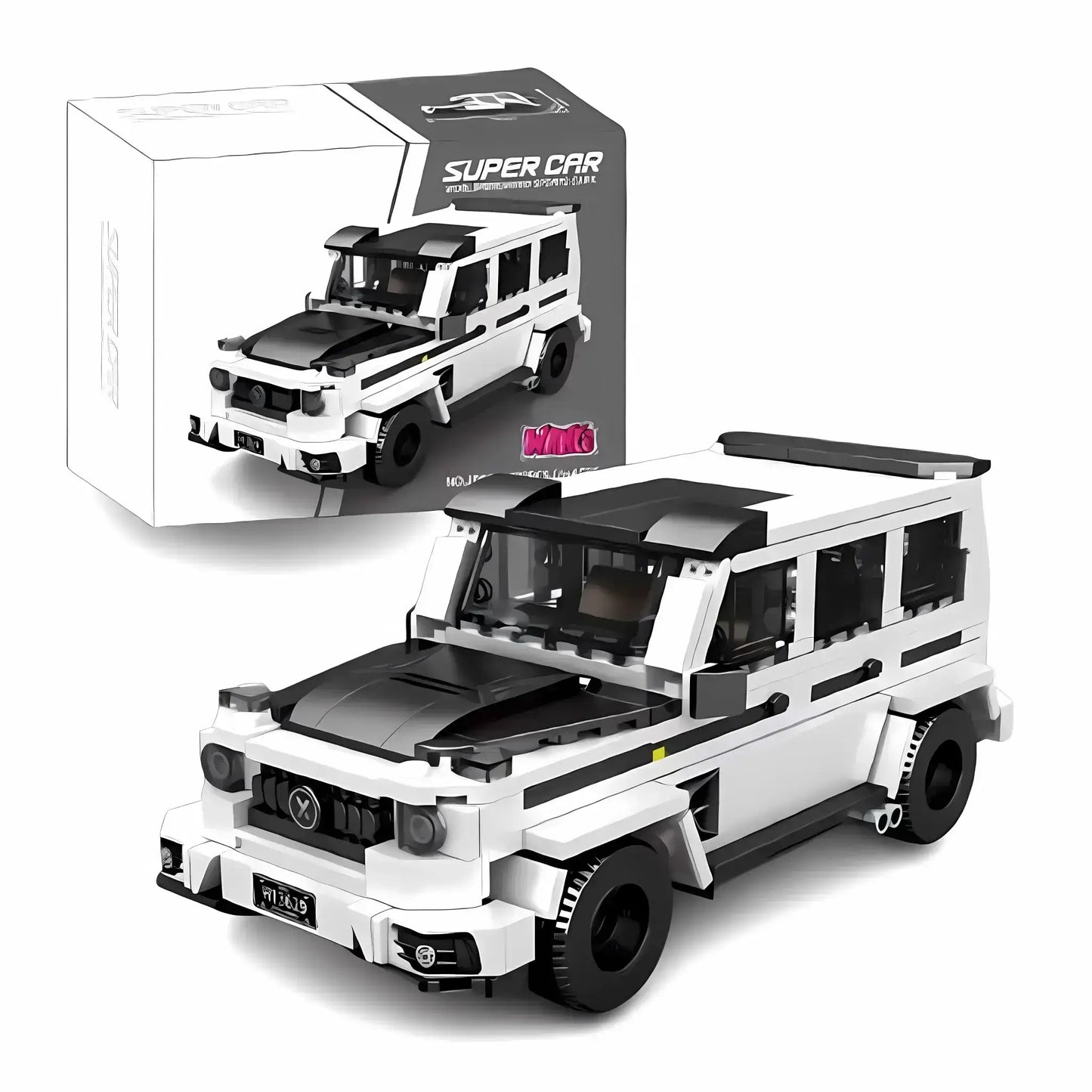 xiaojiaodu jd065 benz g63 model car building blocks toy lego speed champions series