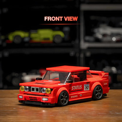 front view of xiaojiaodu jd066 bmw m3 e30 model car building blocks toy