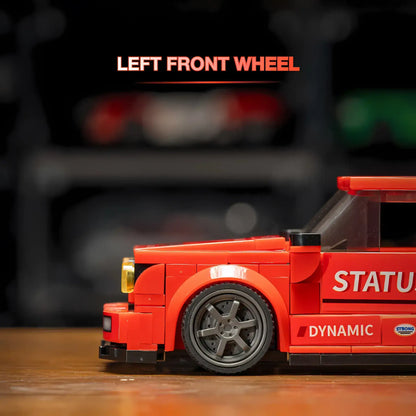 left front wheel of xiaojiaodu jd066 bmw m3 e30 model car building blocks toy