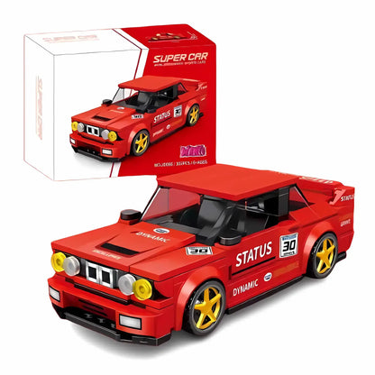 xiaojiaodu jd066 bmw m3 e30 model car building blocks toy lego speeds champions series