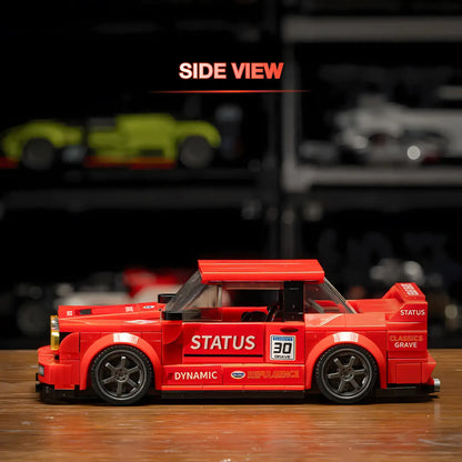 side view of xiaojiaodu jd066 bmw m3 e30 model car building blocks toy