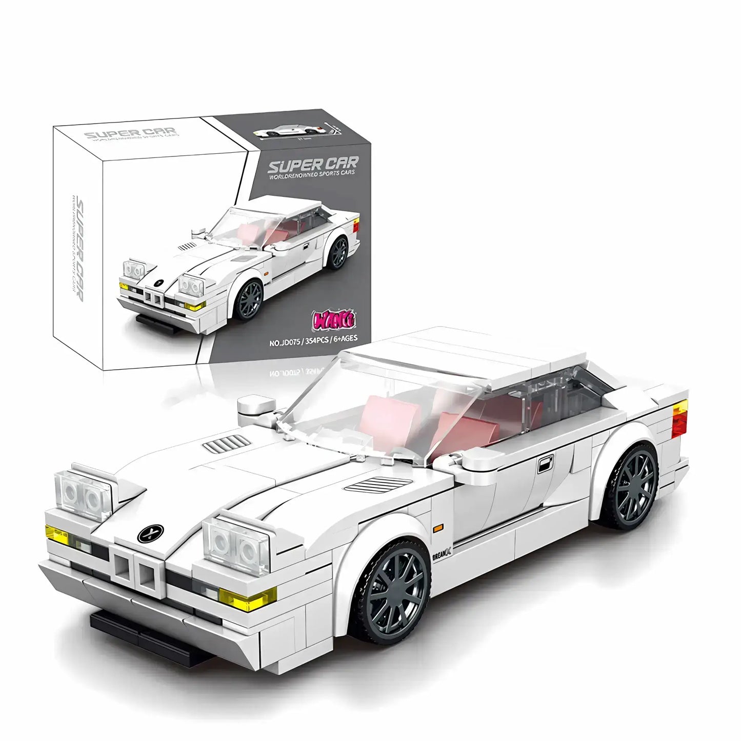 xiaojiaodu jd075 bmw E31 model car building blocks toy compatible with lego speed champions seires