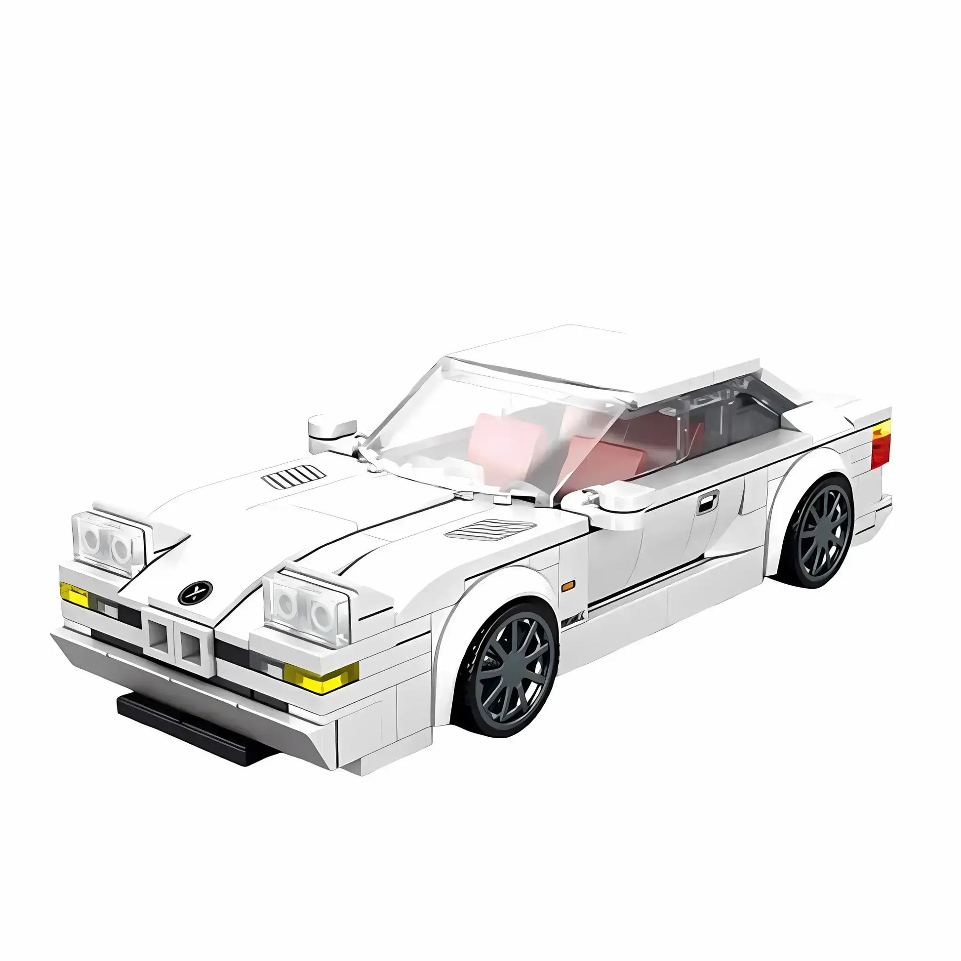 static version of xiaojiaodu jd075 bmw E31 model car building blocks toy