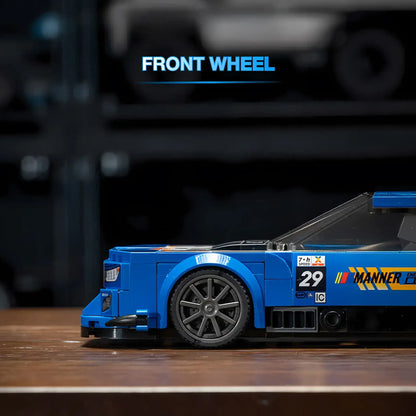 front wheel of xiaojiaodu jd078 cherolet canmaro sports car model building blocks set