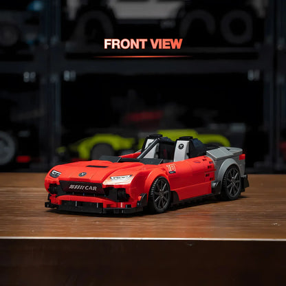 front view of xiaojiaodu jd079 mercedes amg one model car building blocks toy