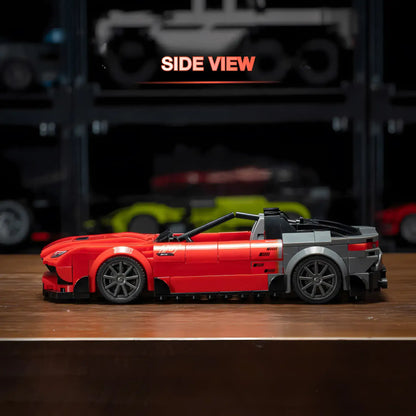 side view of xiaojiaodu jd079 mercedes amg one model car building blocks toy