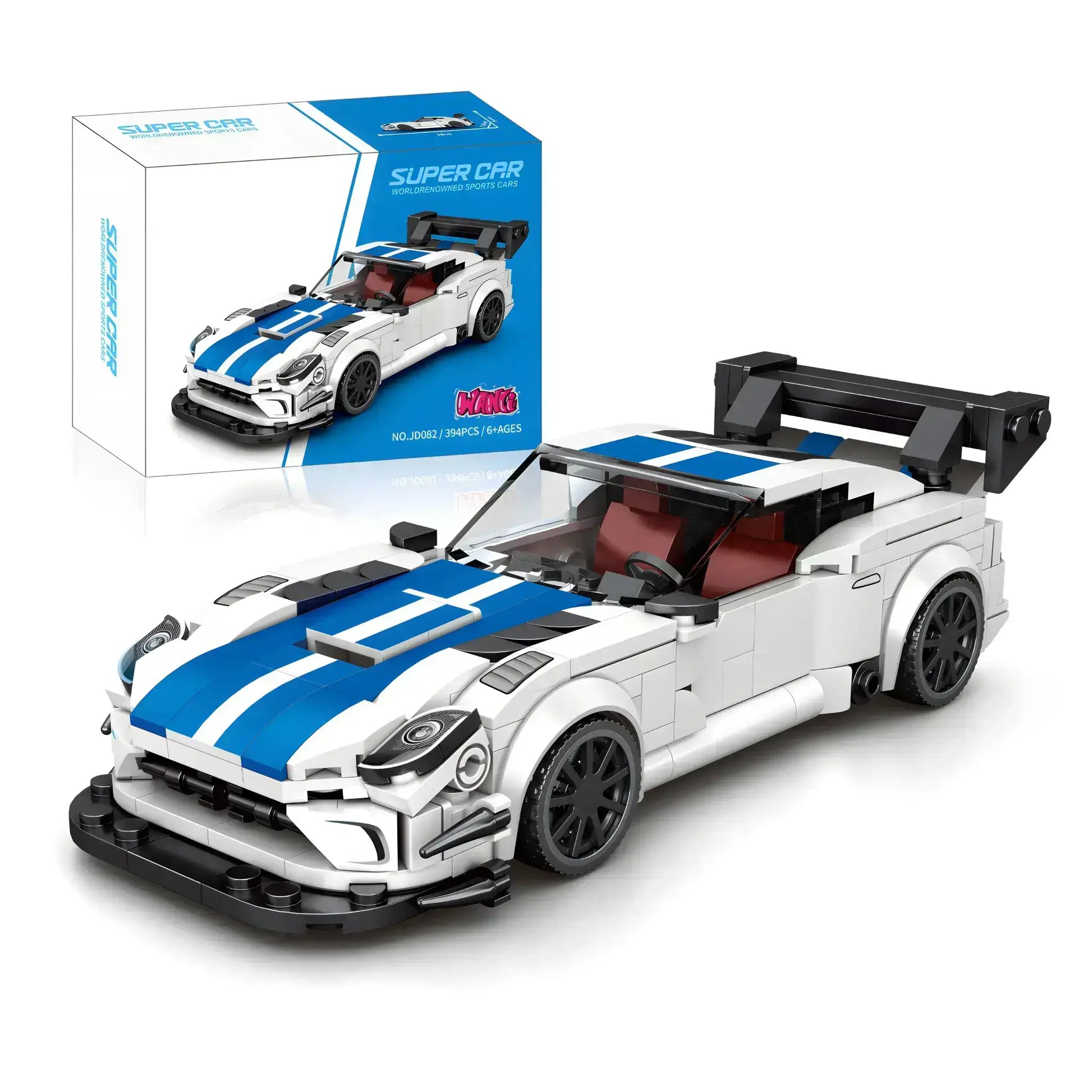 a21/希少/ケーシー・カーン #9 Dodge Dealers トレーラー Tongshengju Dodge Viper (394PCS) Sports Car Building Blocks