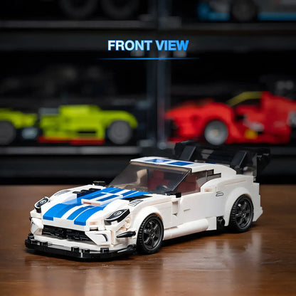 front view of xiaojiaodu jd082 dodge viper model car building blocks toy