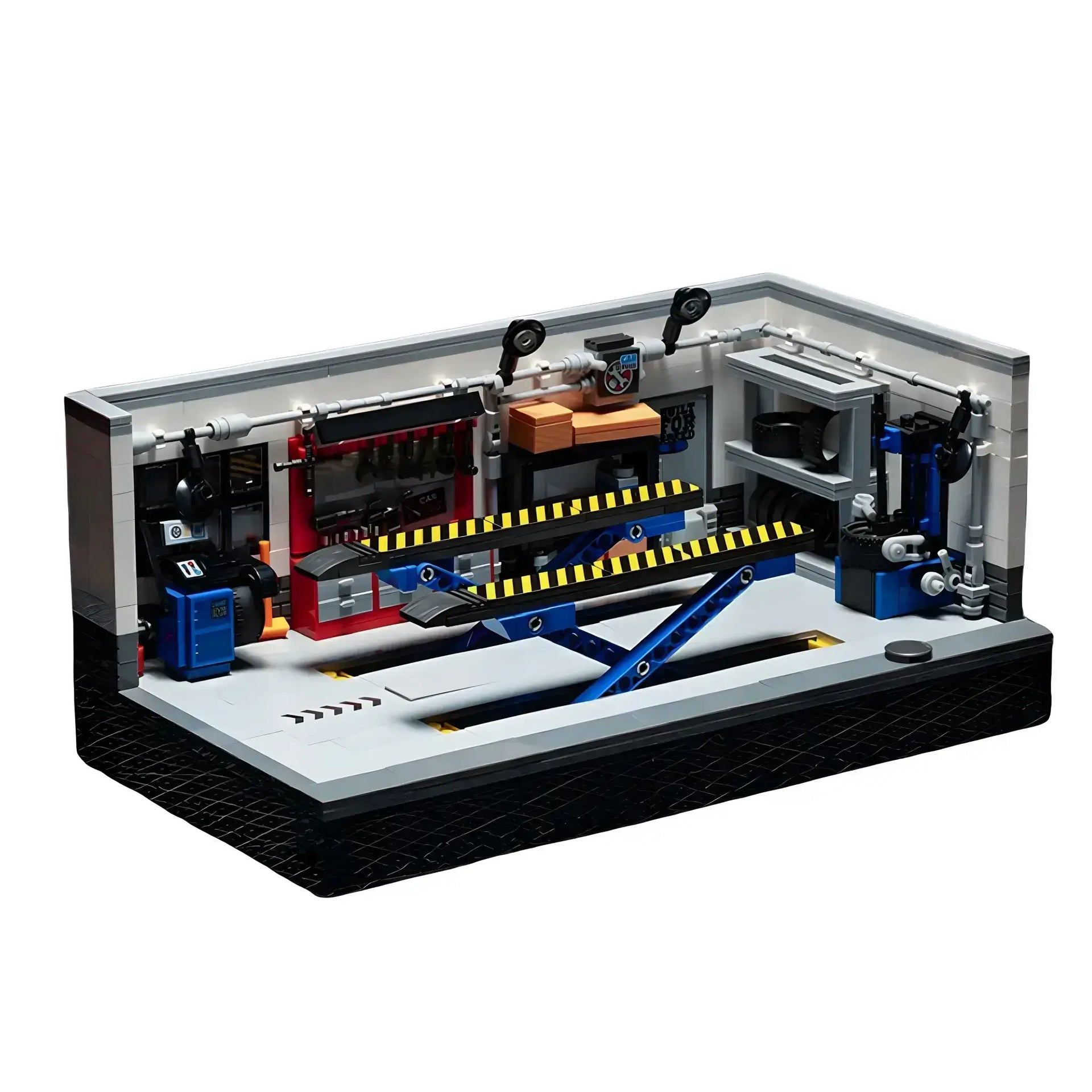 Tongshengju Modern Garage Repair Car Building Blocks Set For