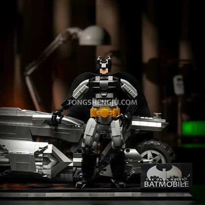 xiaojiaodu jd121 batmobile game movie building set model car standing batman