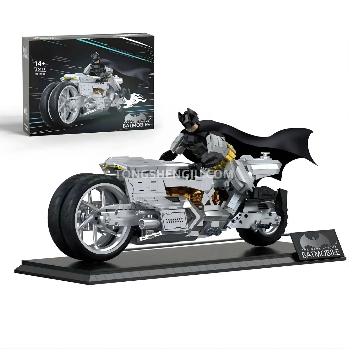 Tongshengju Batmobile Motorcyle Building Blocks Set For Adults & Kids Gift (2412PCS)
