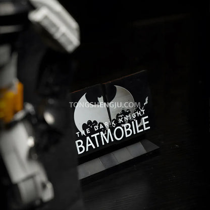xiaojiaodu jd121 batmobile game movie building set model car nameplate