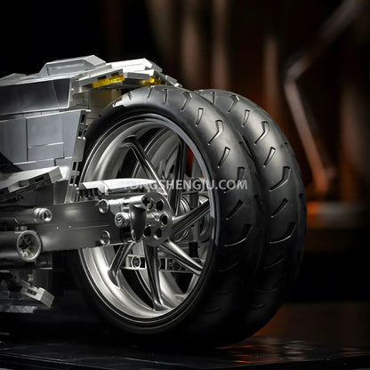 rear wheels of xiaojiaodu jd121 batmobile game movie building set model car 